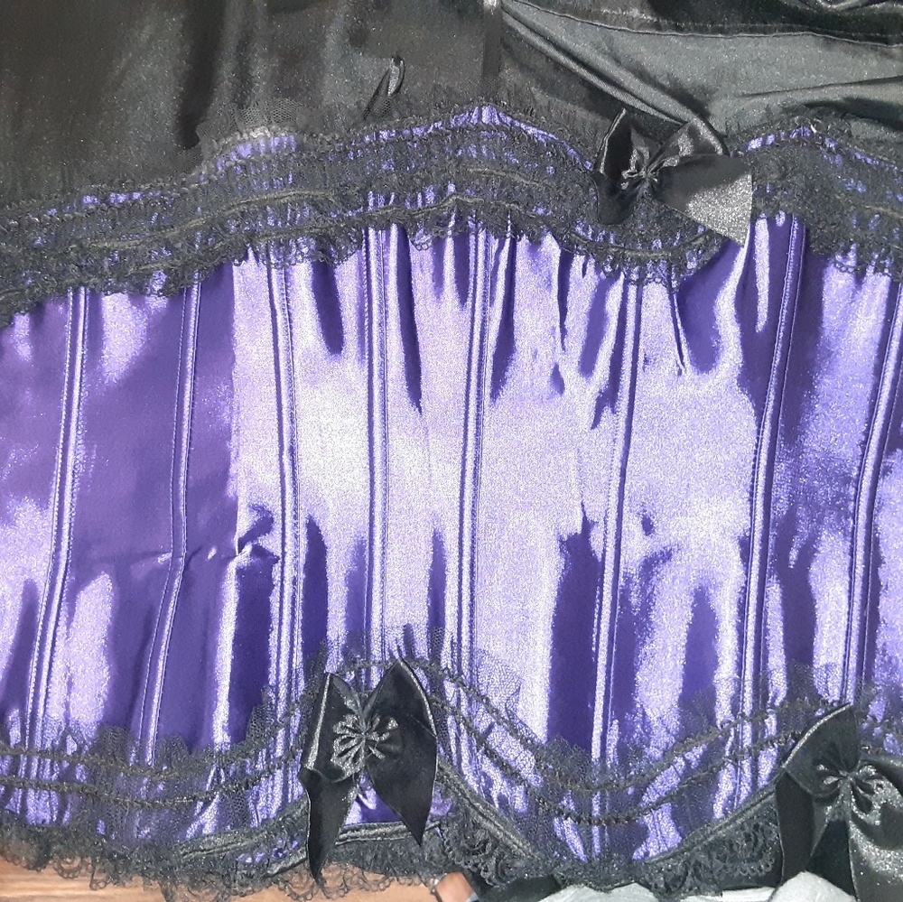 Purple& black corset